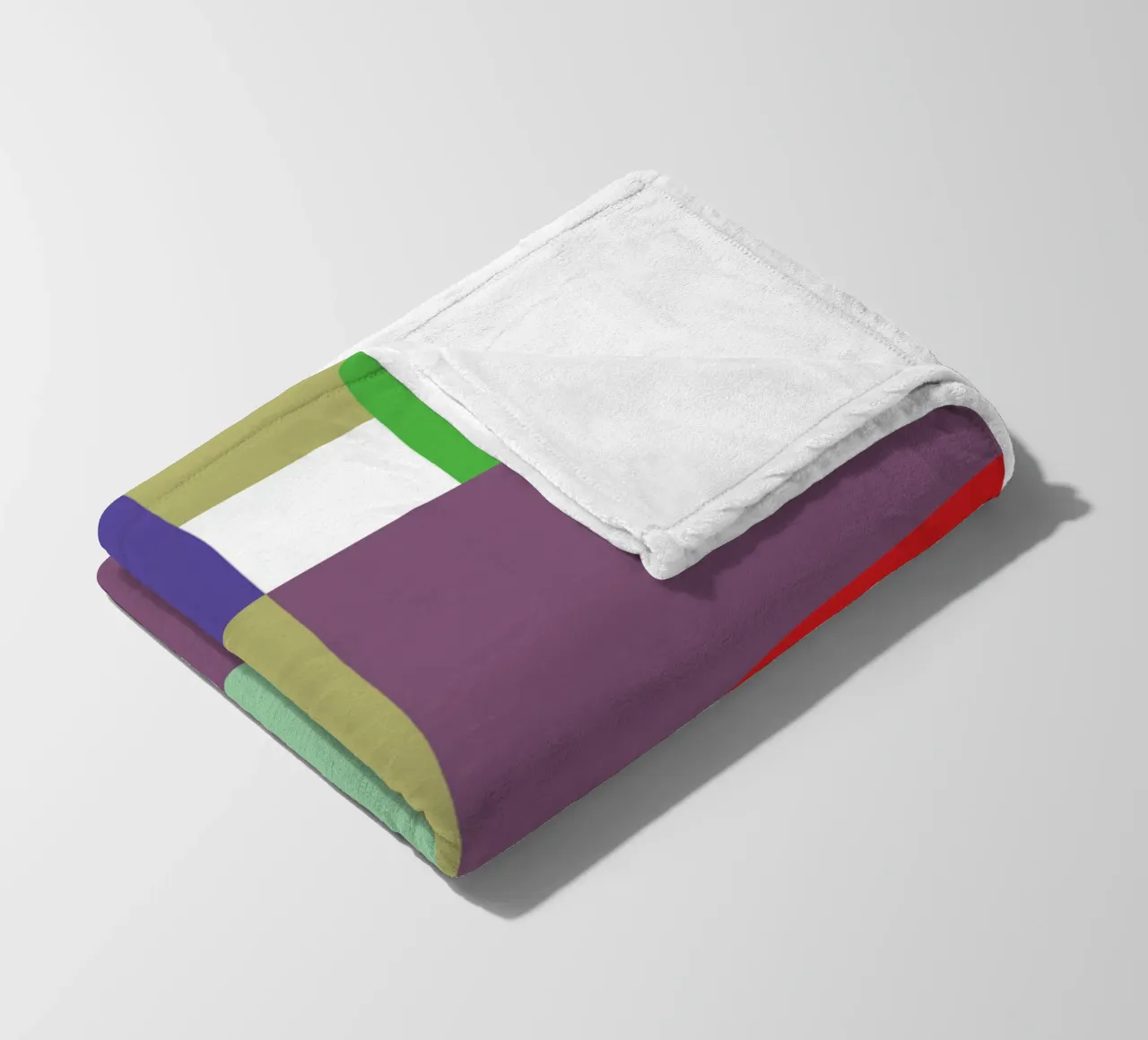 rettangolo colore vettoriale coperta in pile da Plumpz