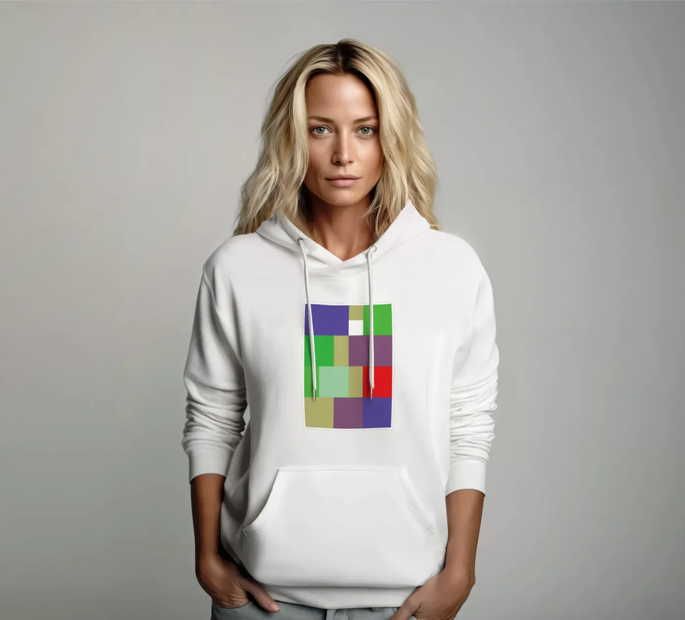 rectangle vector colour hoodie by Plumpz