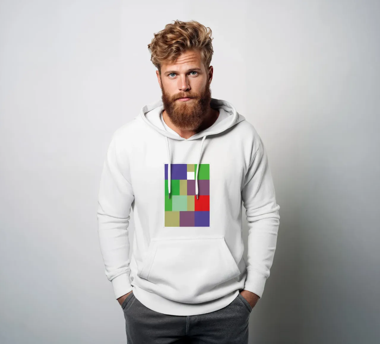 rectangle vector colour hoodie by Plumpz