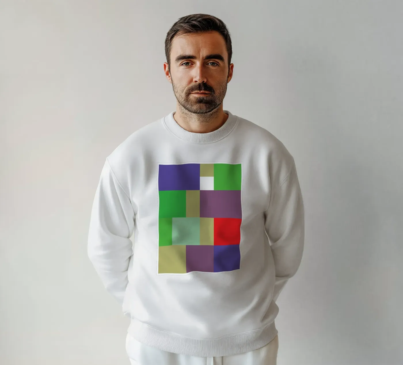 rectangle vector colour sweatshirt by Plumpz