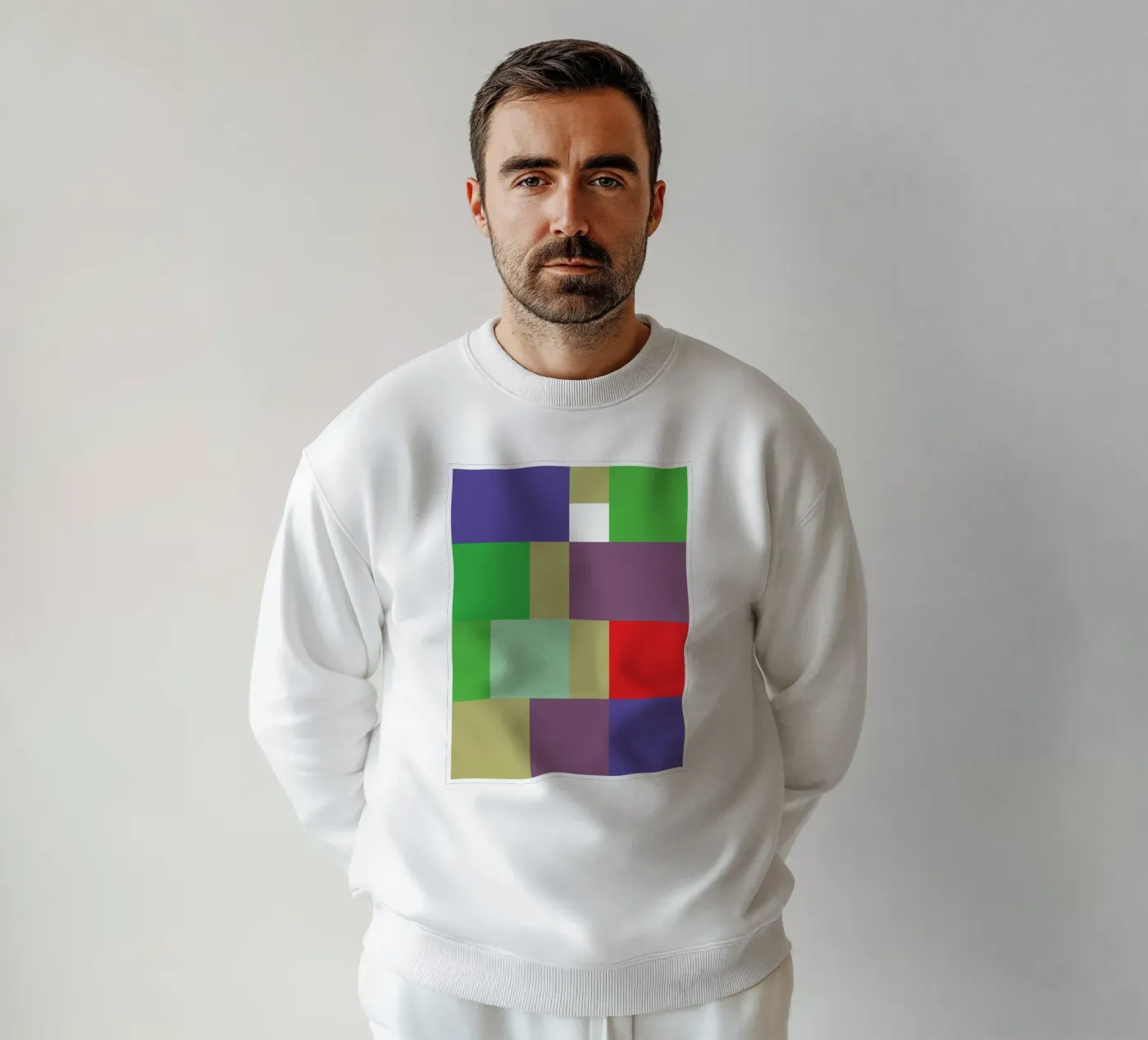 rectangle vector colour sweatshirt by Plumpz