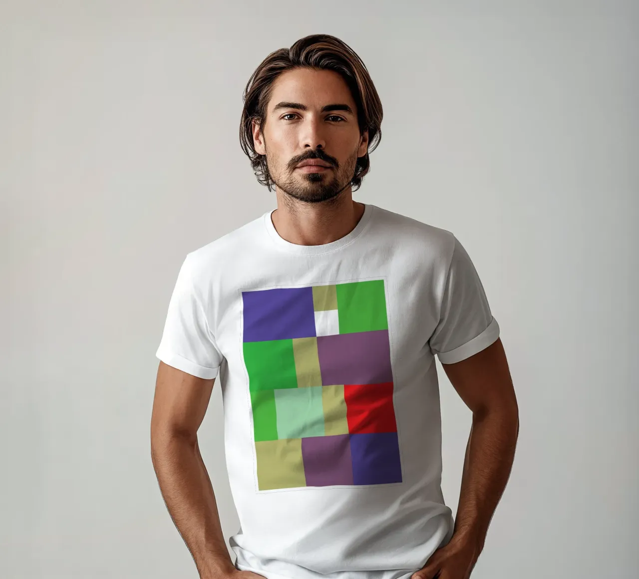 rectangle vector colour t-shirt by Plumpz