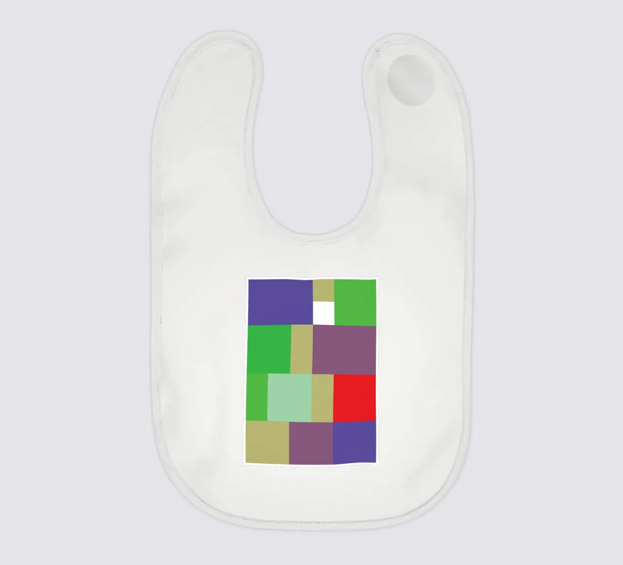 rectangle vector colour baby bib by Plumpz