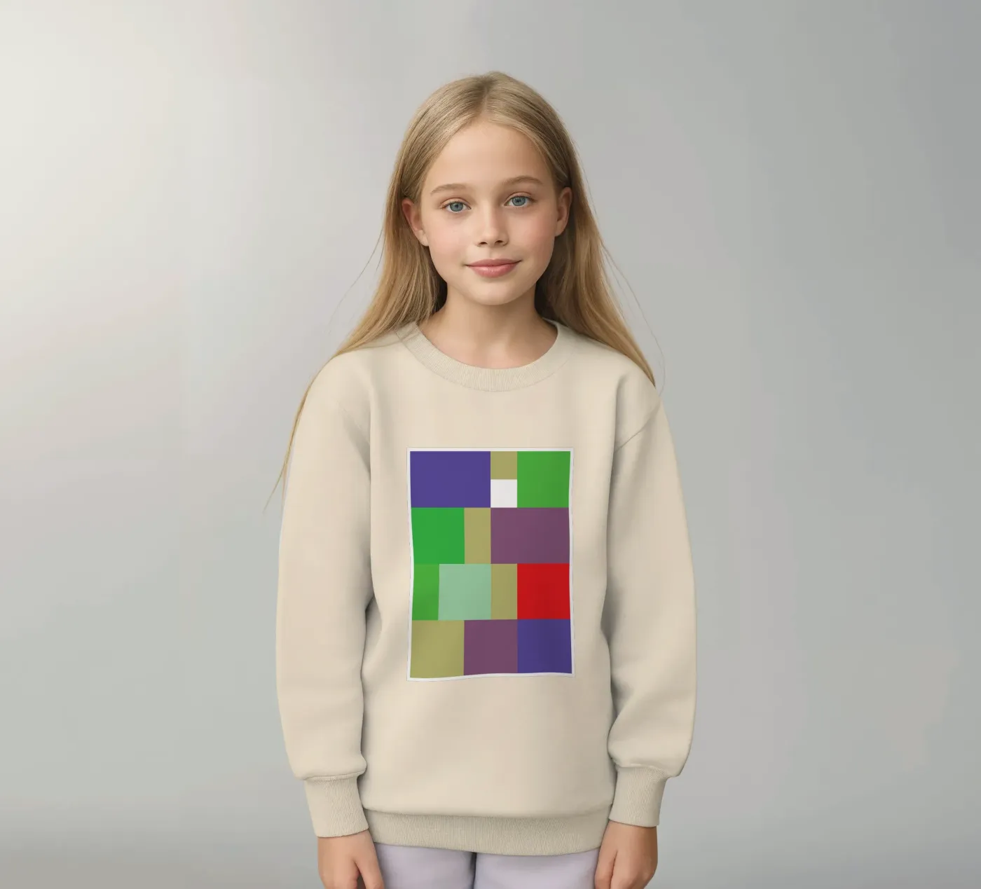rechteck vektor farbe Kinder Sweatshirt von Plumpz