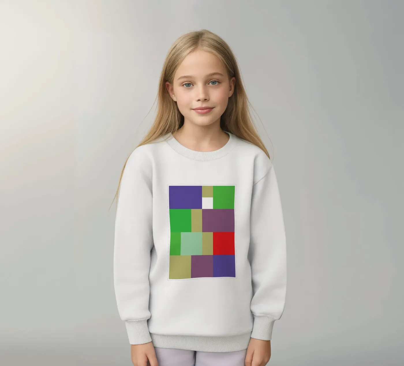rechteck vektor farbe Kinder Sweatshirt von Plumpz