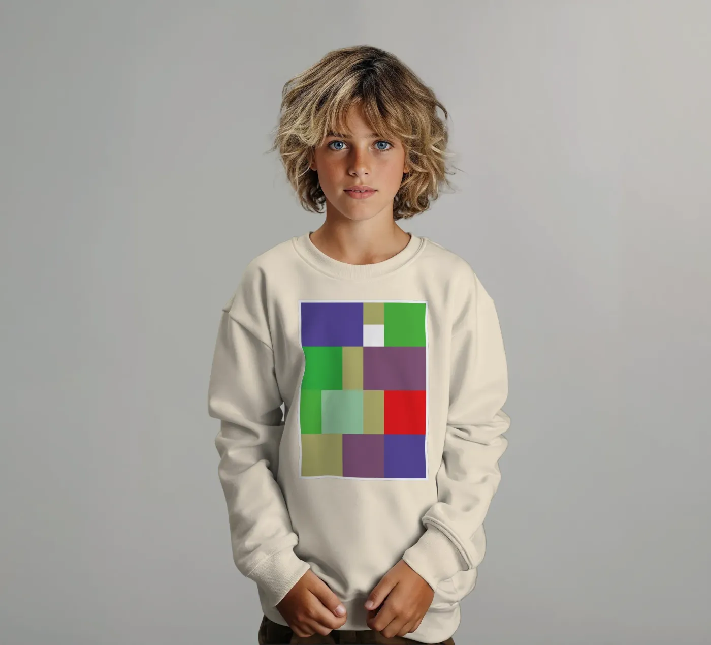 rechteck vektor farbe Kinder Sweatshirt von Plumpz