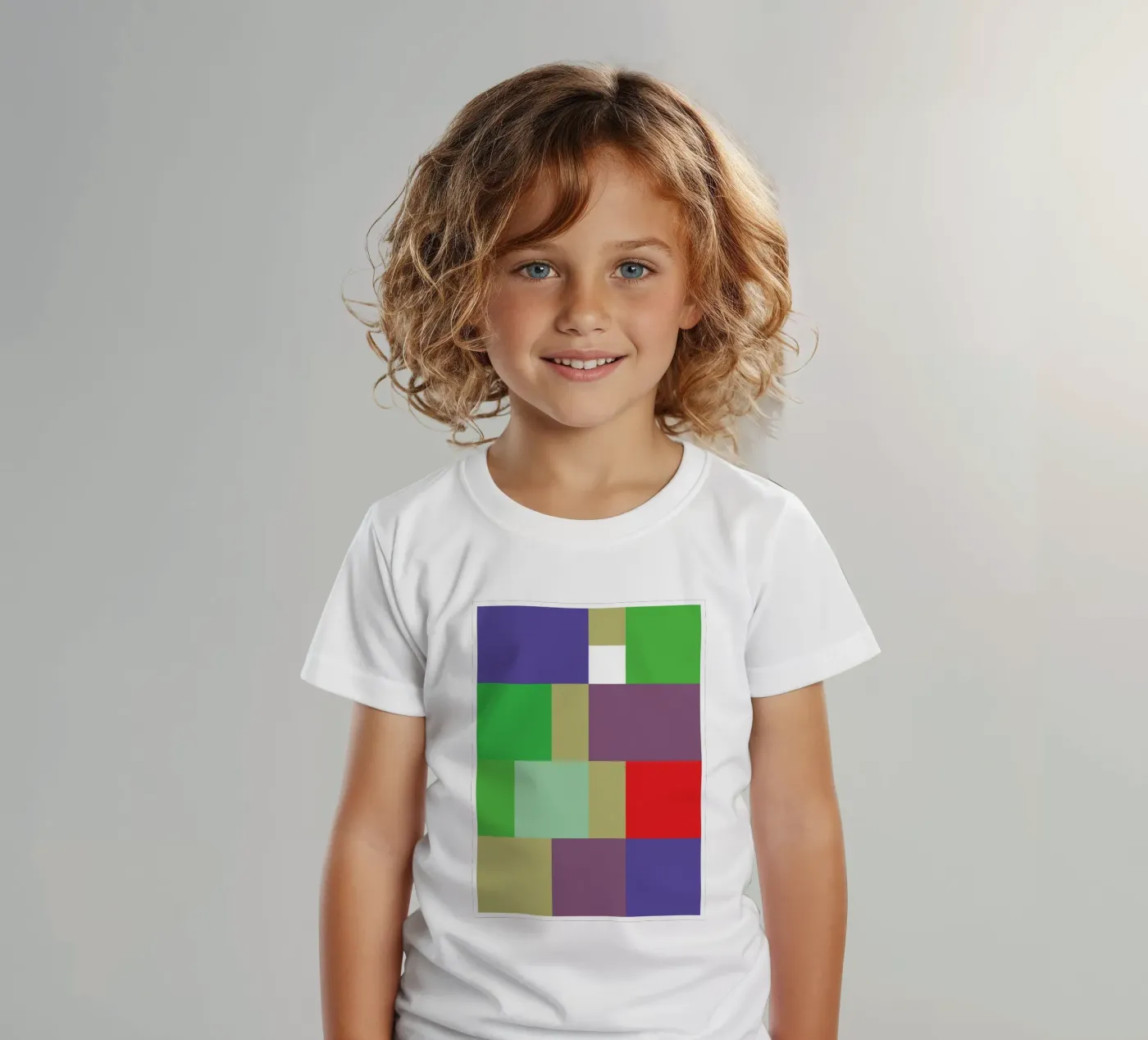 rectangle vector colour kinder t-shirt van Plumpz