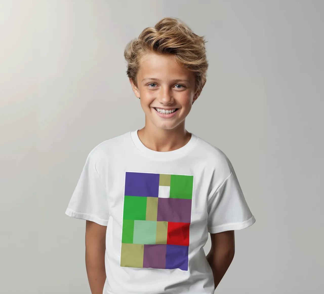 rectangle vector colour kinder t-shirt van Plumpz