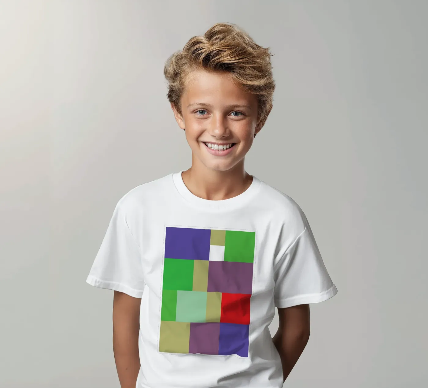 rectangle vector colour kinder t-shirt van Plumpz