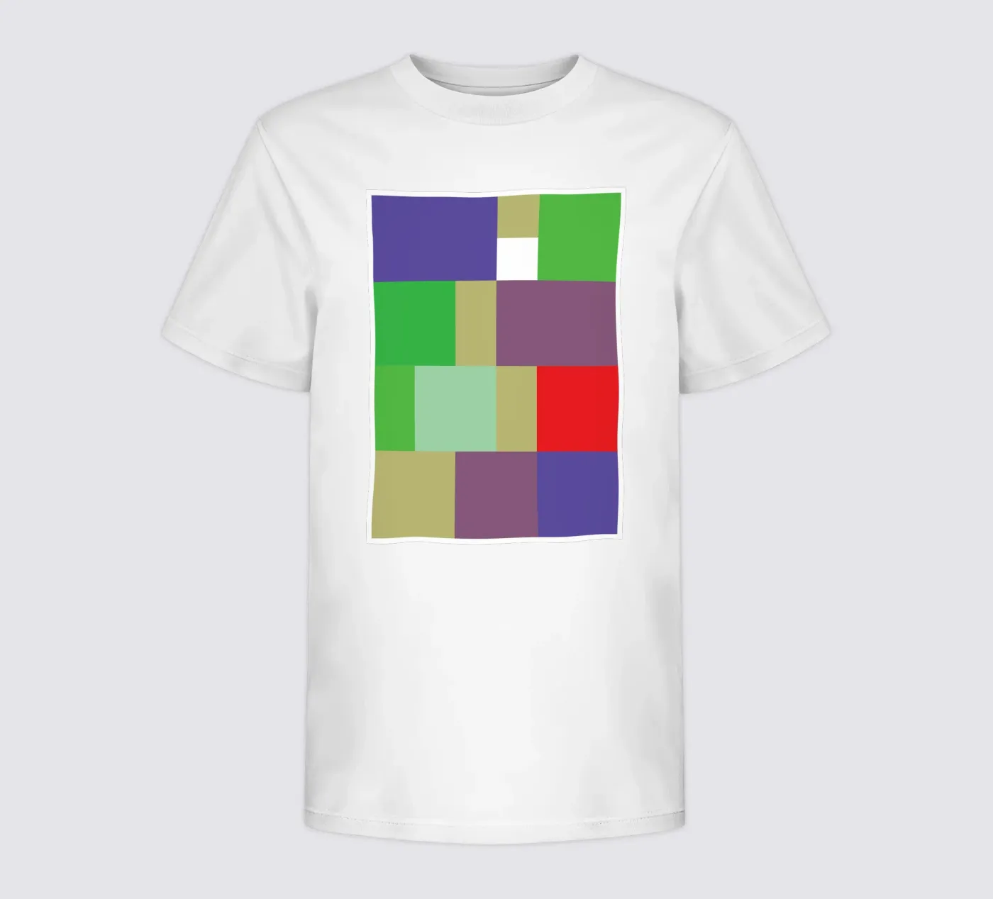 rectangle vector colour kinder t-shirt van Plumpz