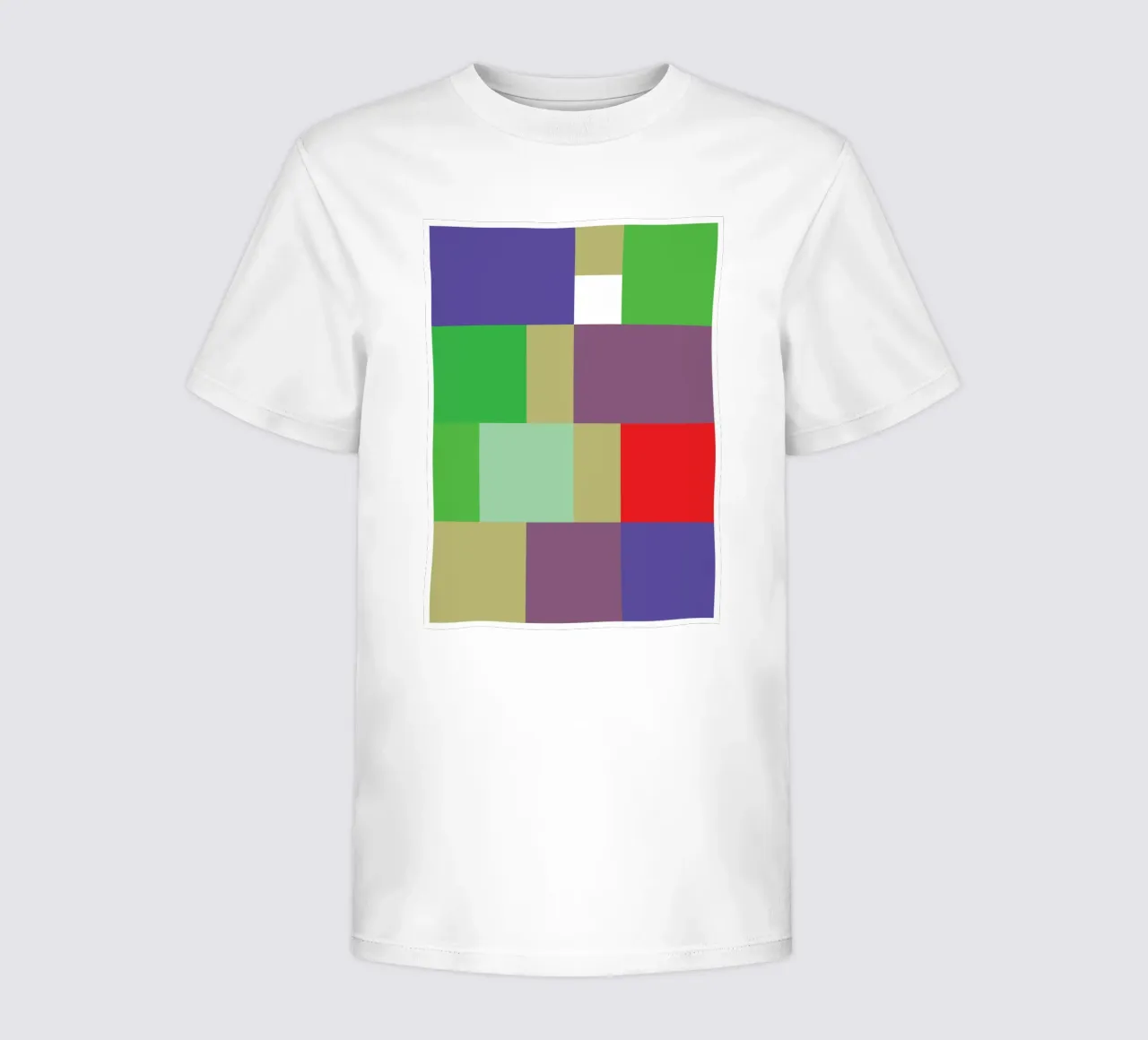 rectangle vector colour kids t-shirt by Plumpz
