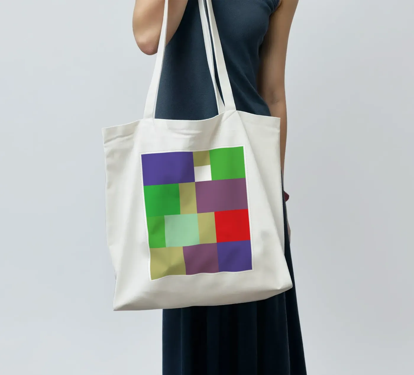 rectangle vector colour jute draagtas van Plumpz