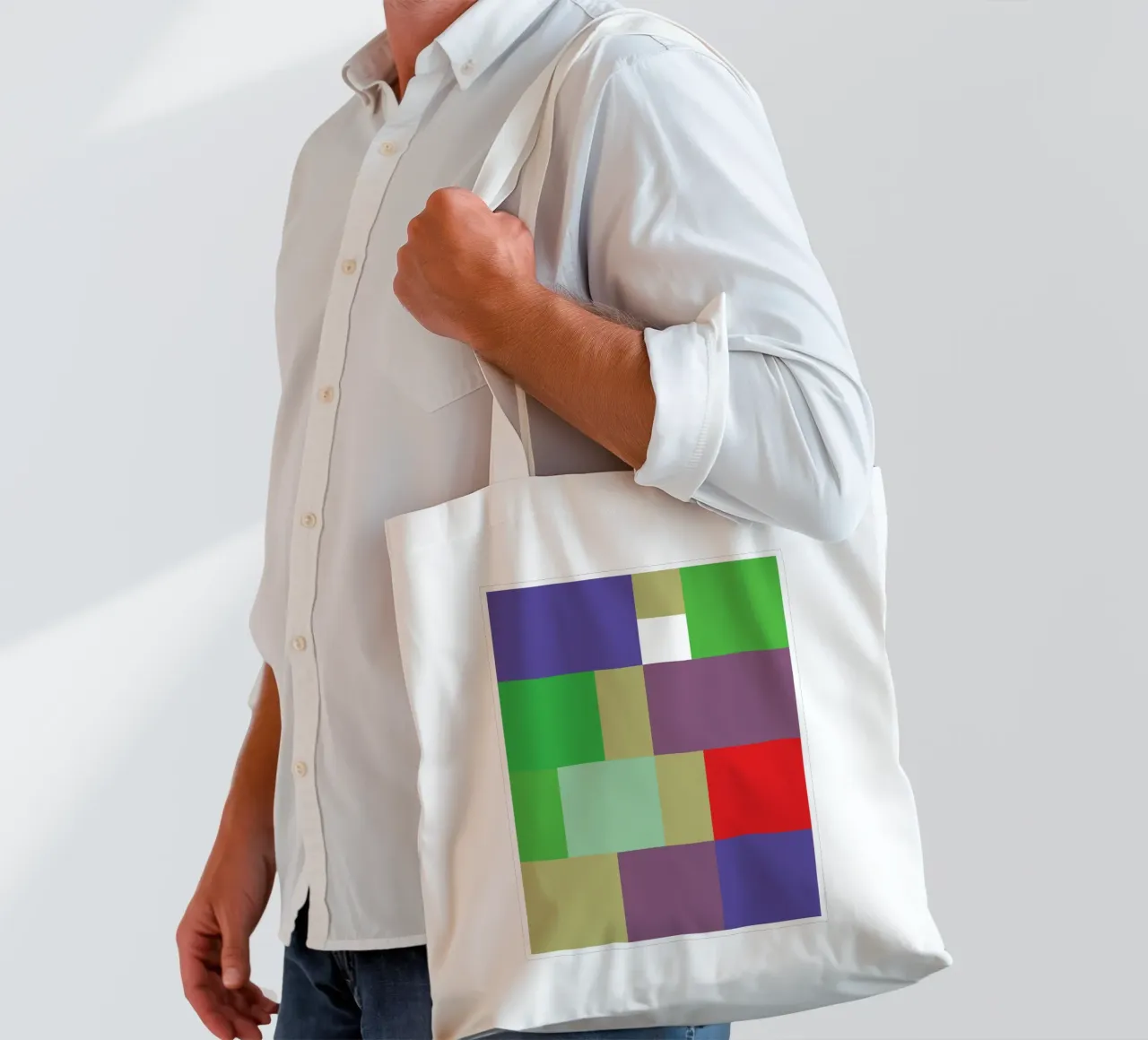 rectangle vector color tote bag de Plumpz