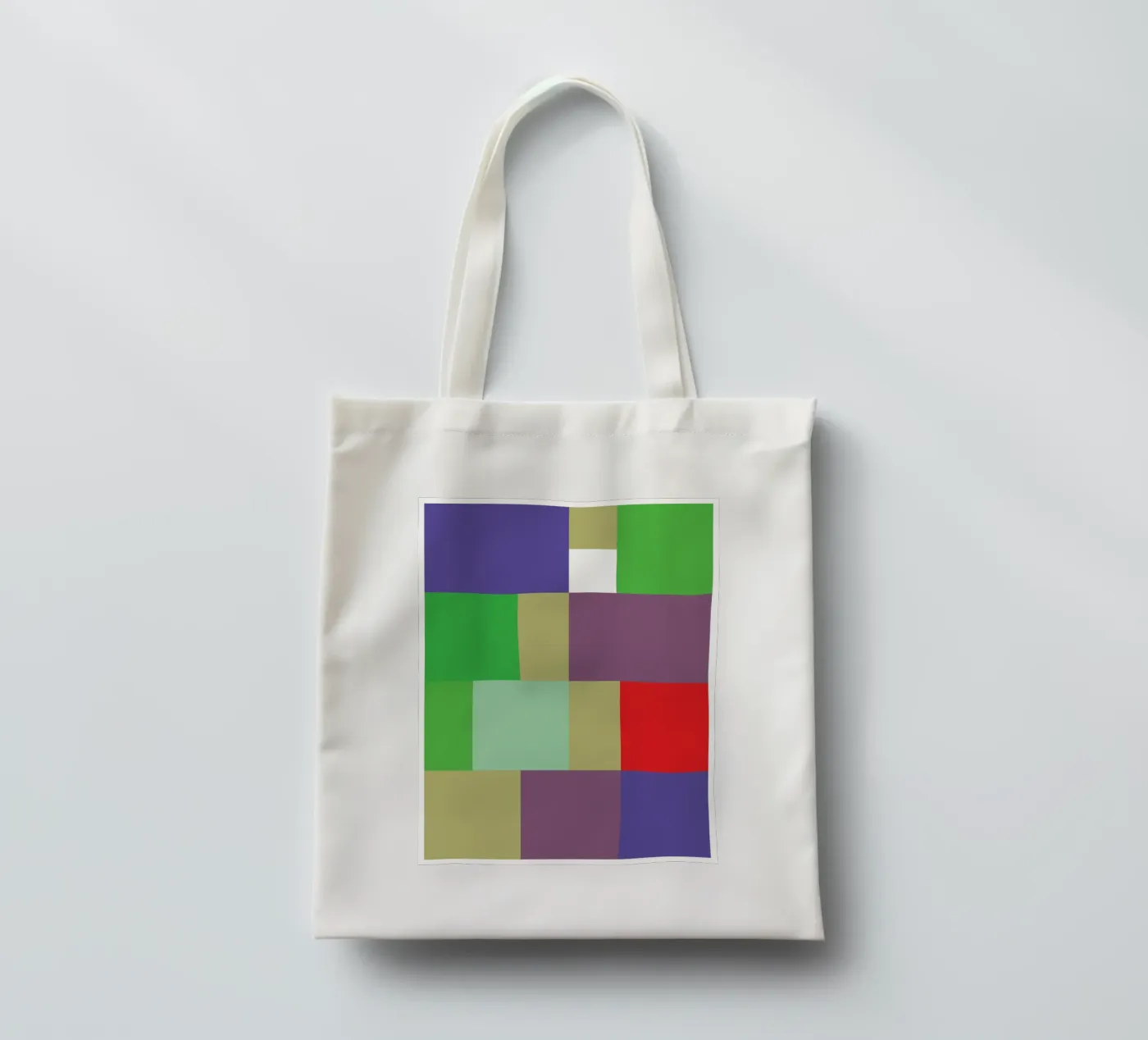 rectangle vector colour jute draagtas van Plumpz