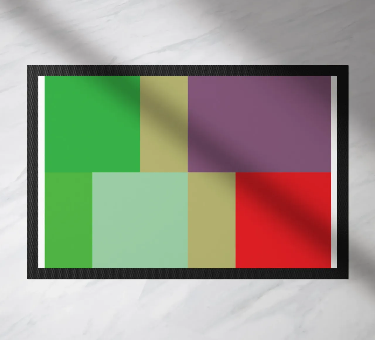 rectangle vector colour doormat by Plumpz