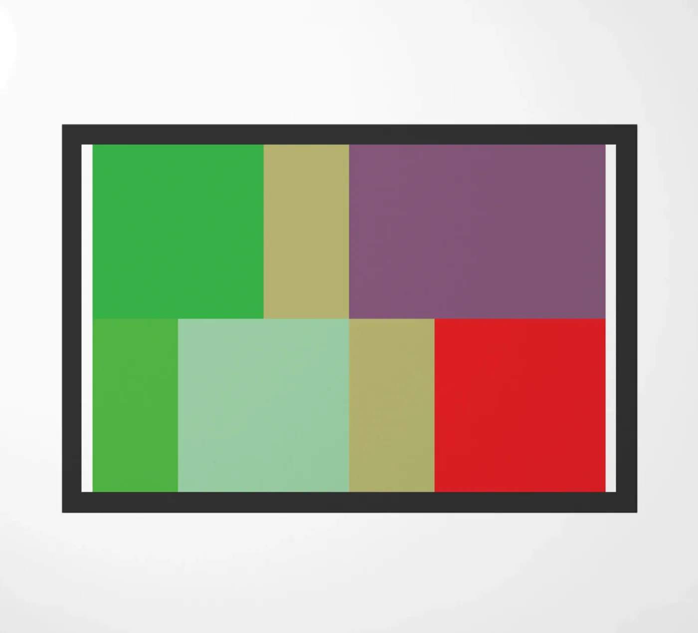 rectangle vectoriel couleur paillasson de Plumpz