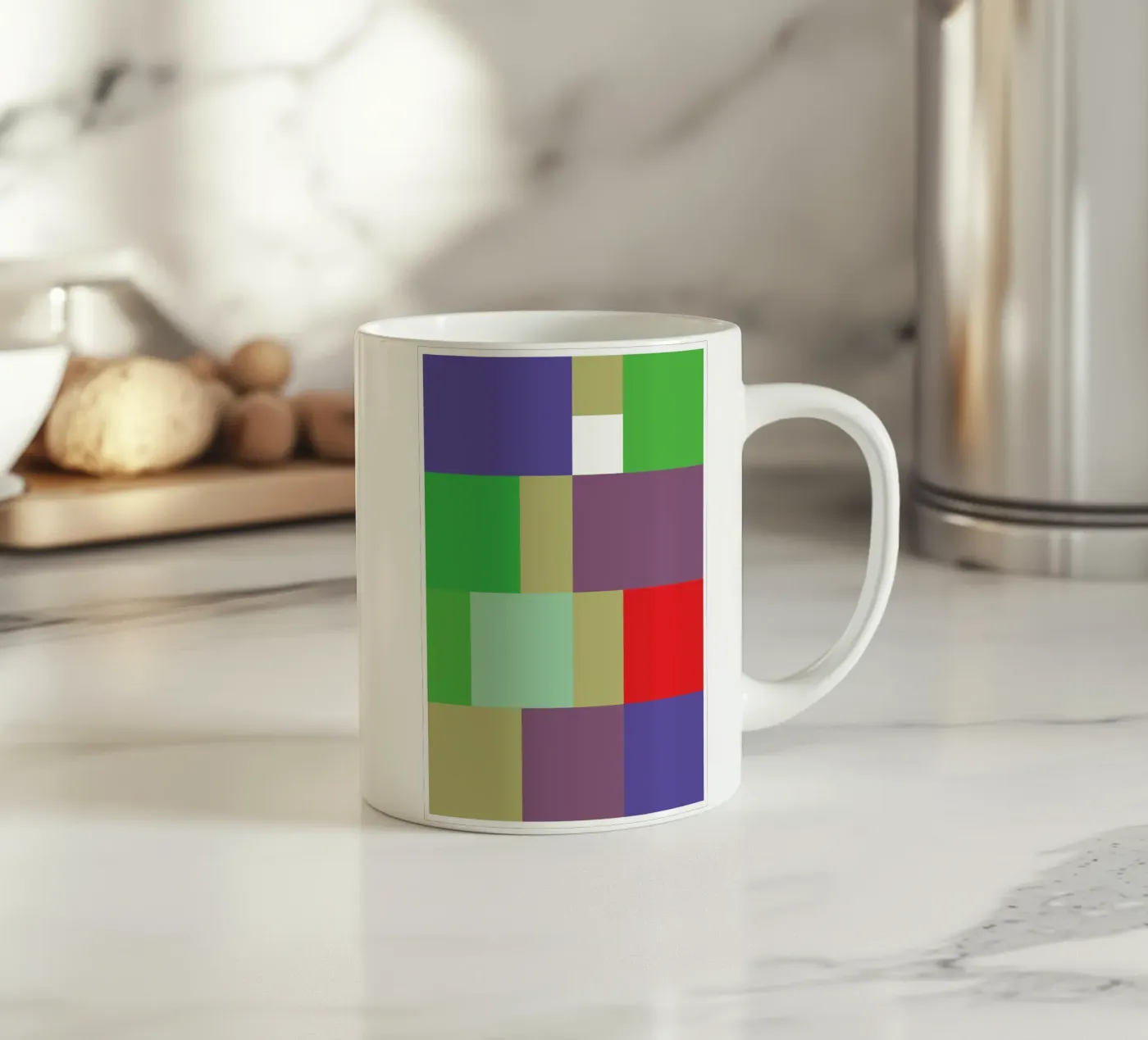 rectangle vector colour ceramic mug by Plumpz