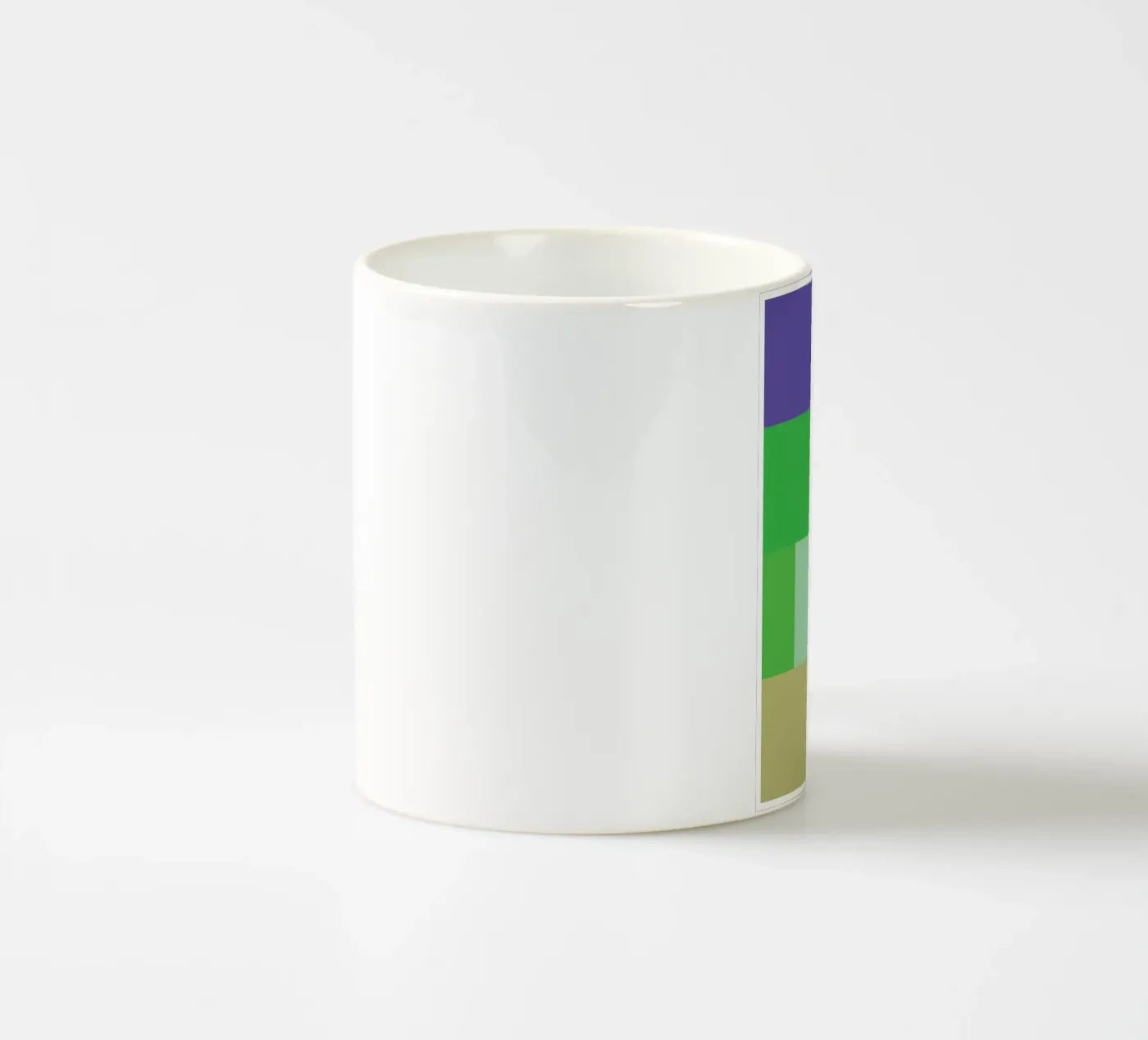rectangle vector colour ceramic mug by Plumpz