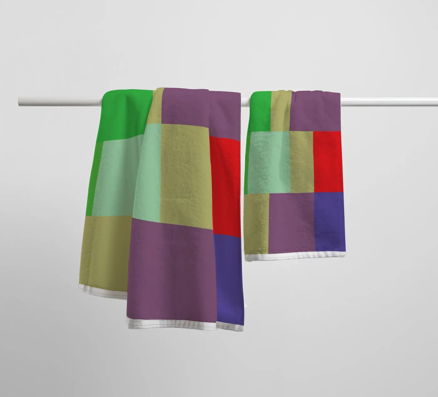 rectangle vector colour badhanddoek van Plumpz