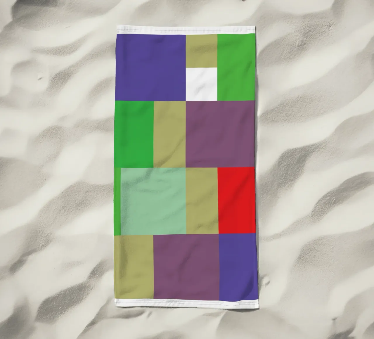 rectangle vector colour beach towel by Plumpz
