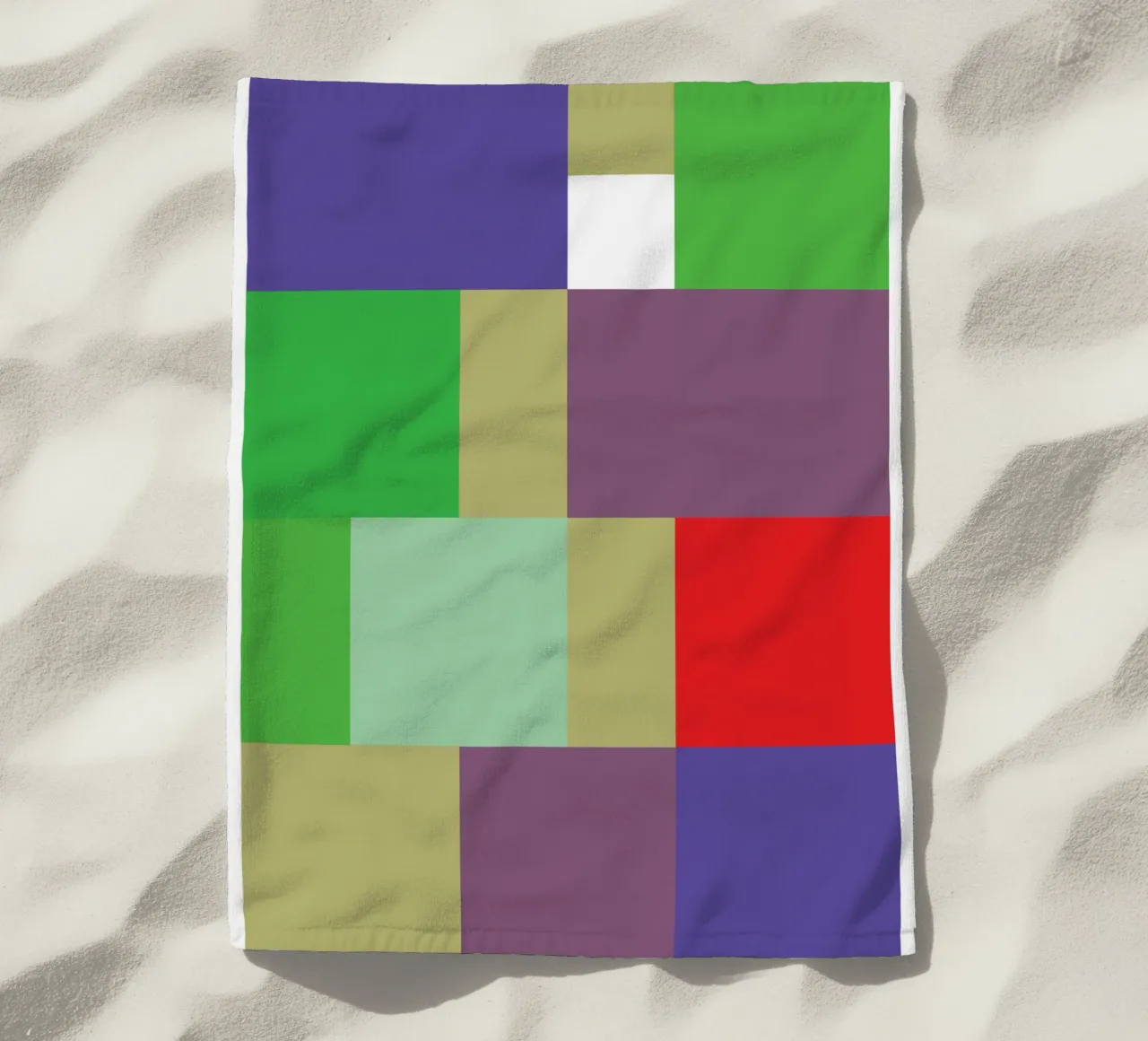 rectangle vector colour beach towel by Plumpz