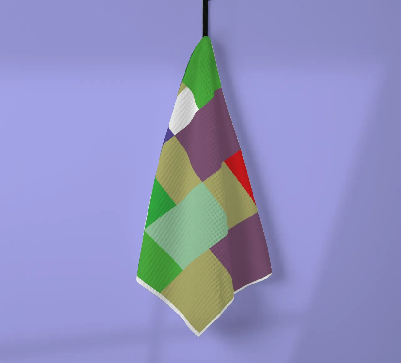 rectangle vector colour tea towel by Plumpz