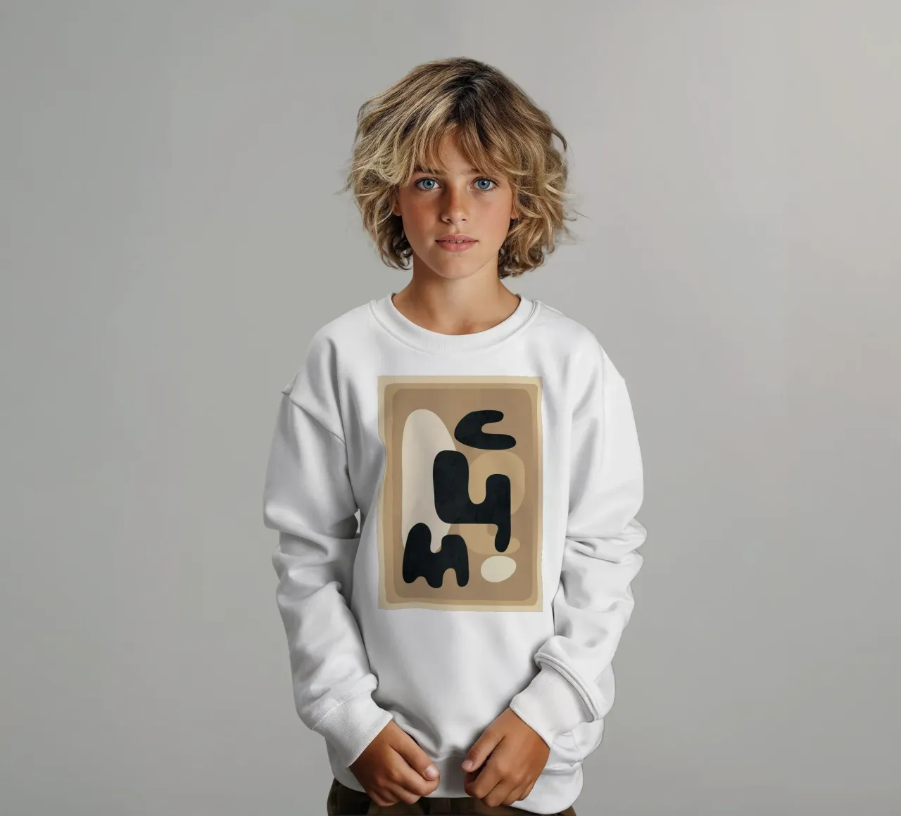 Modern Abstract Art 53 felpa bambino da Flow Line