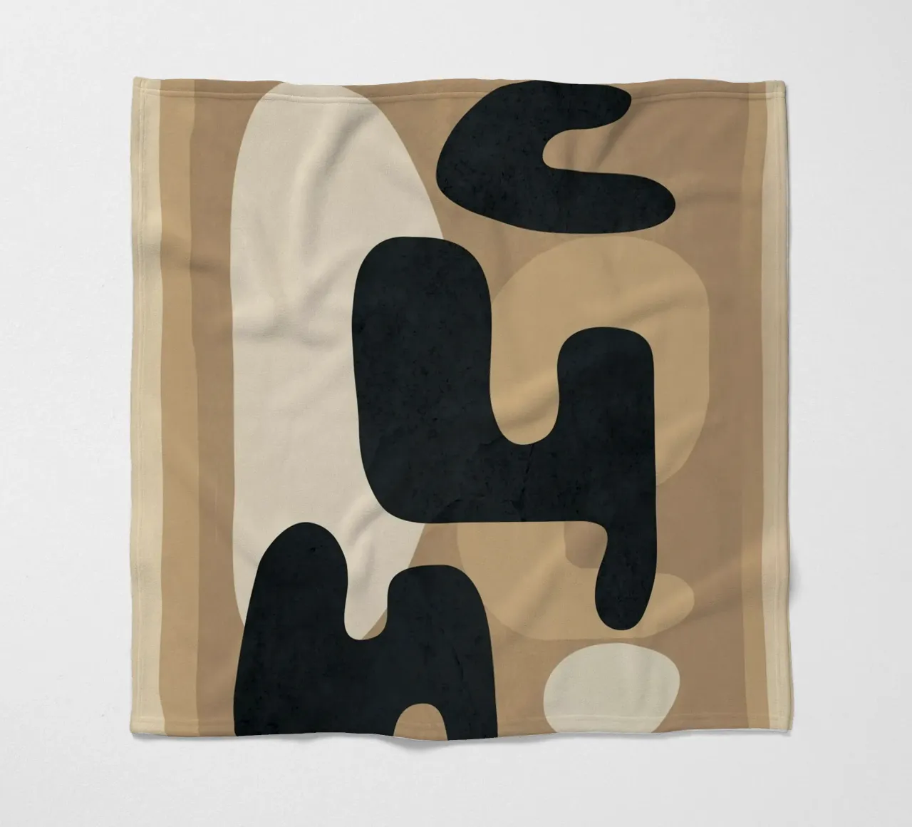 Modern Abstract Art 53 coperta in pile da Flow Line
