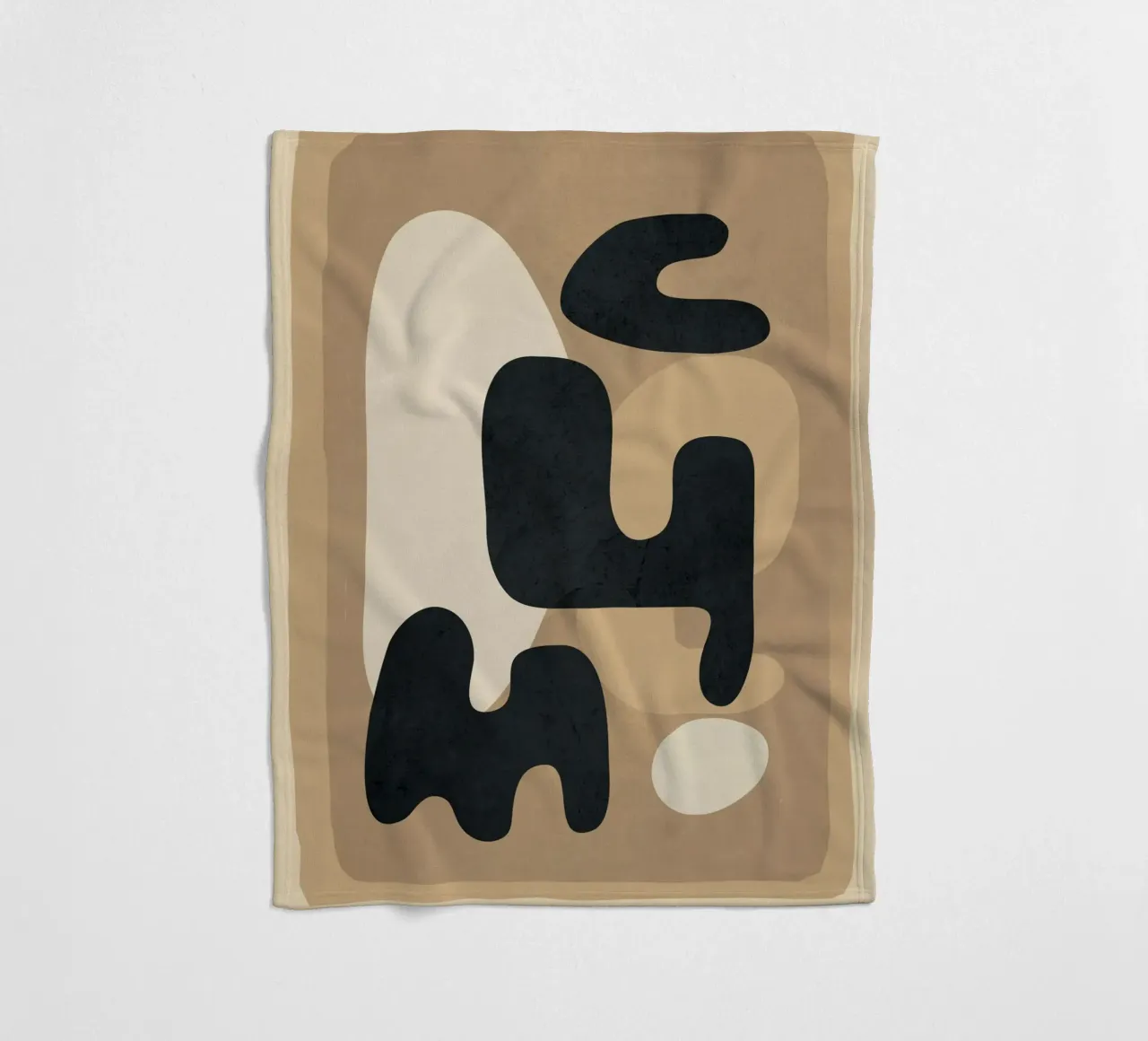 Modern Abstract Art 53 coperta in pile da Flow Line