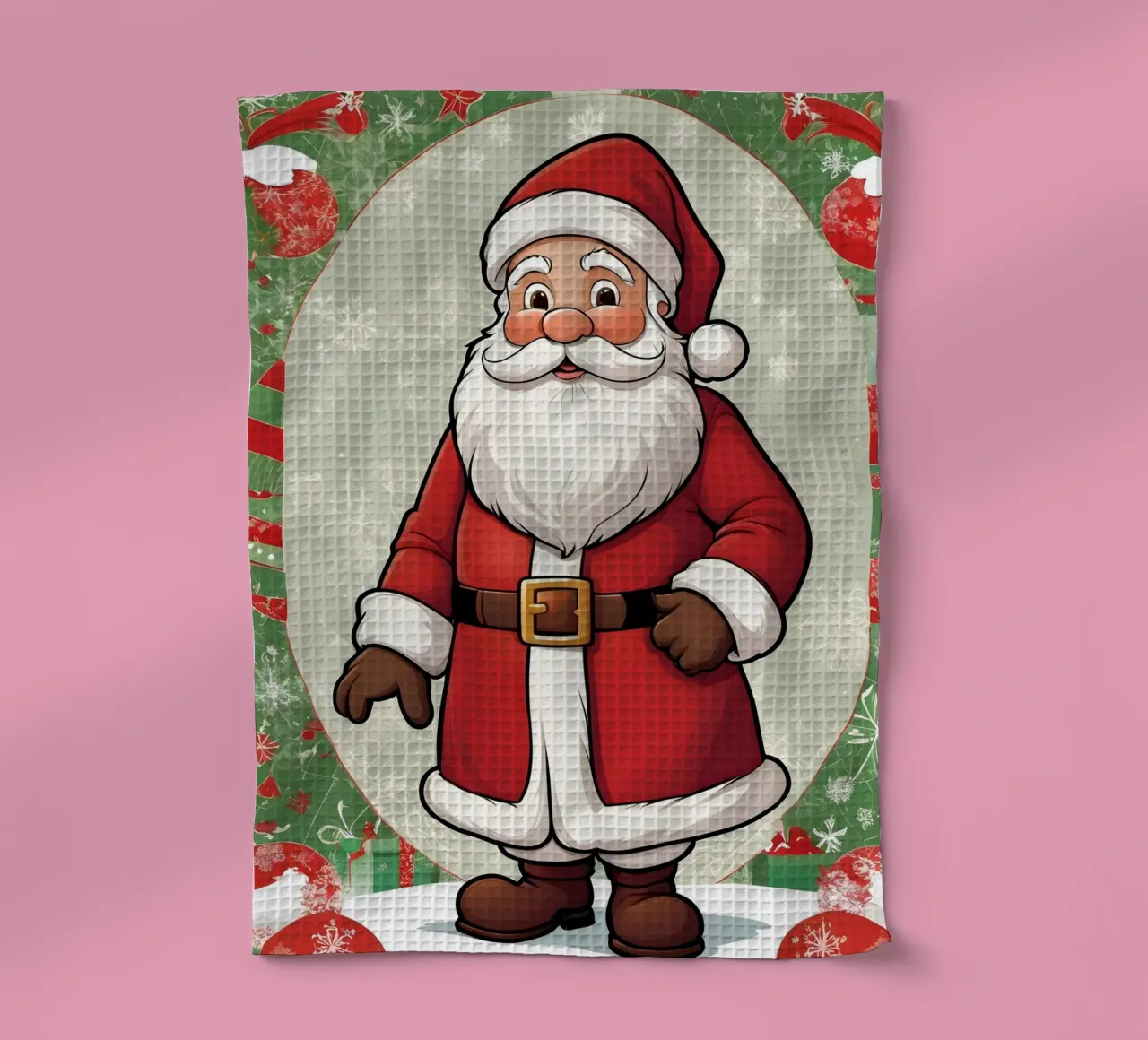 Babbo Natale canovaccio da cucina da Twinkle & Thread