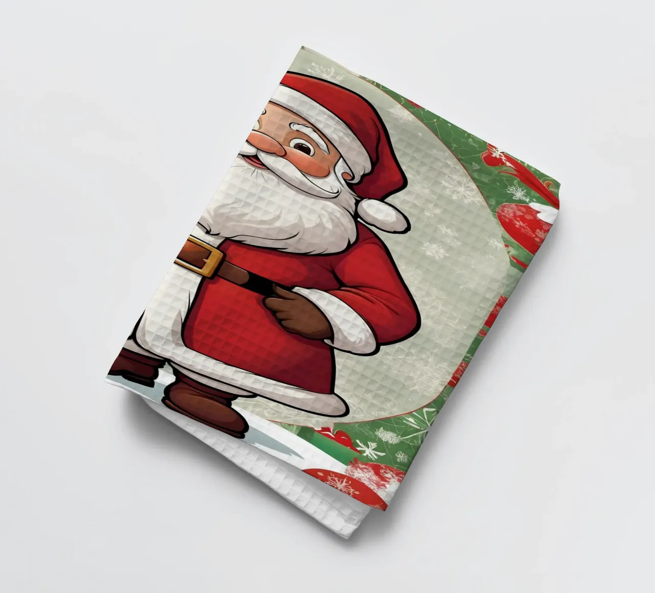 Babbo Natale canovaccio da cucina da Twinkle & Thread