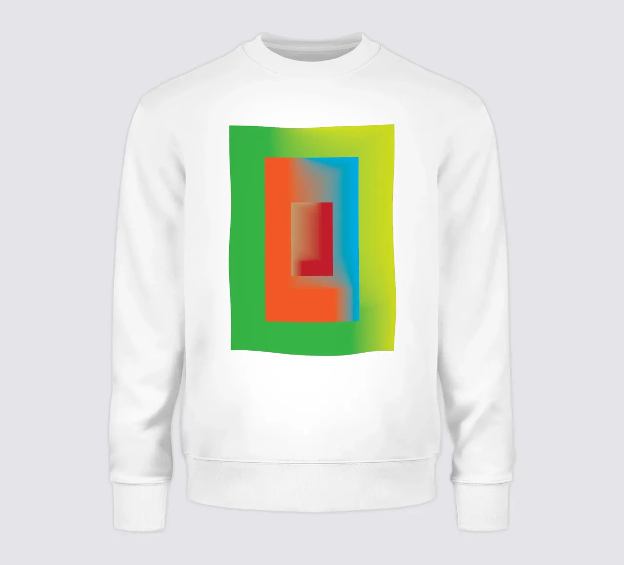 ventanas rectángulo gradación sudadera de Plumpz