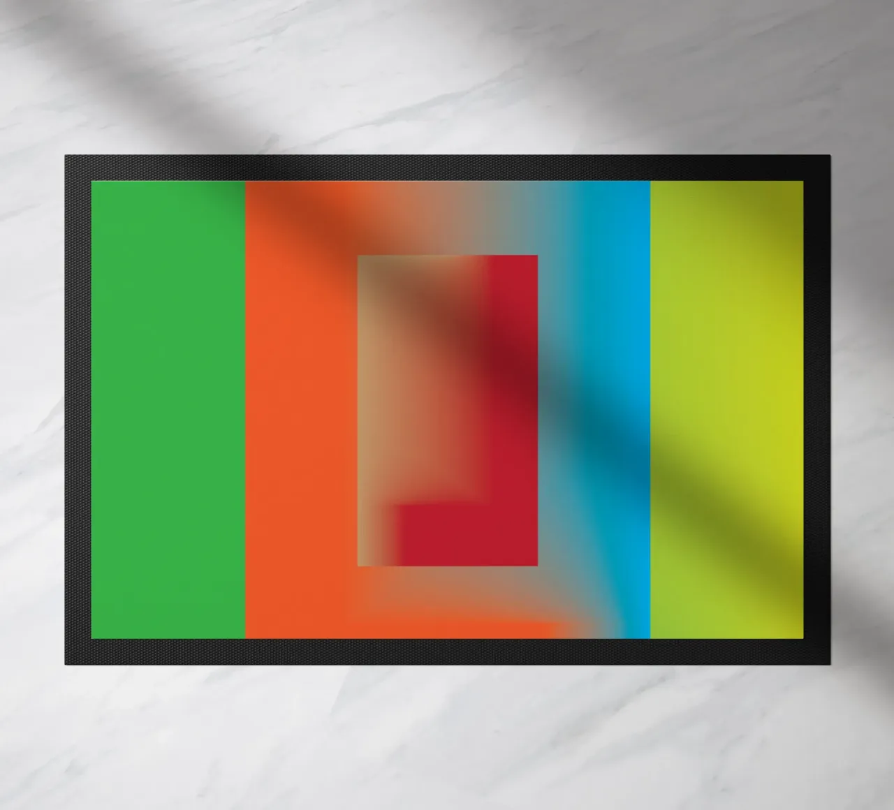 windows rectangle gradiation doormat by Plumpz