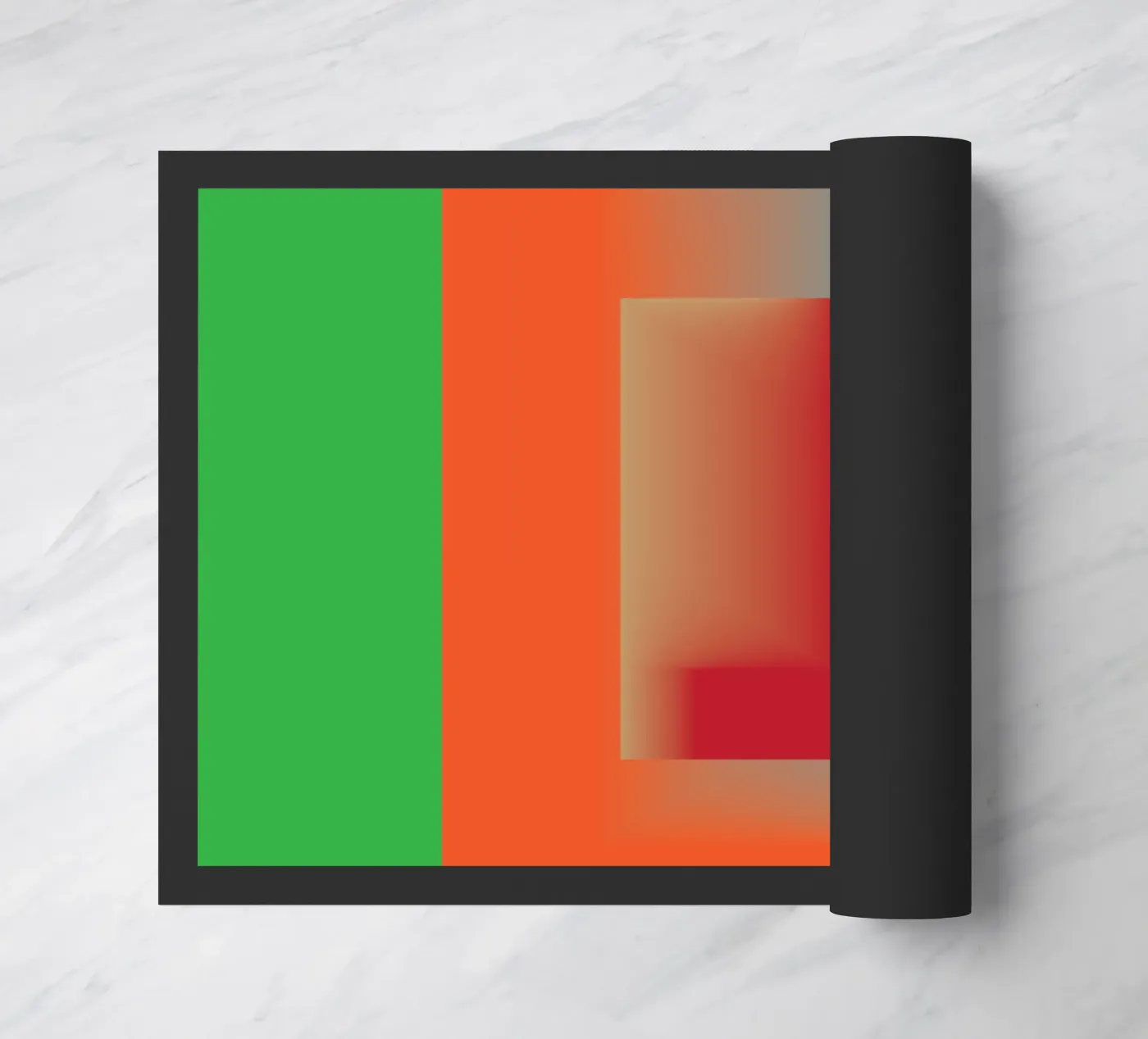 windows rectangle gradiation doormat by Plumpz