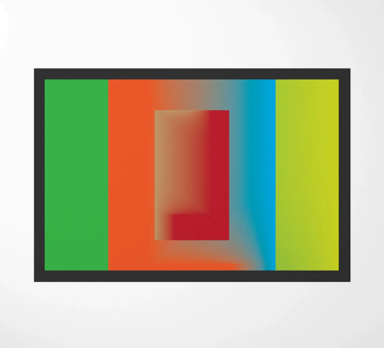 windows rectangle gradiation doormat by Plumpz