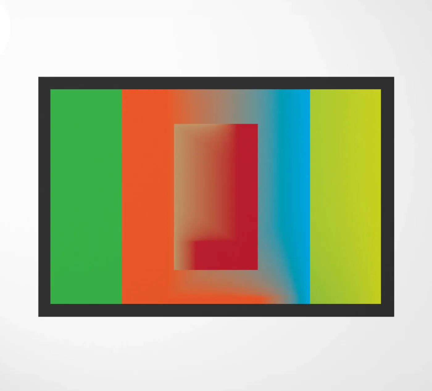 windows rectangle gradiation doormat by Plumpz