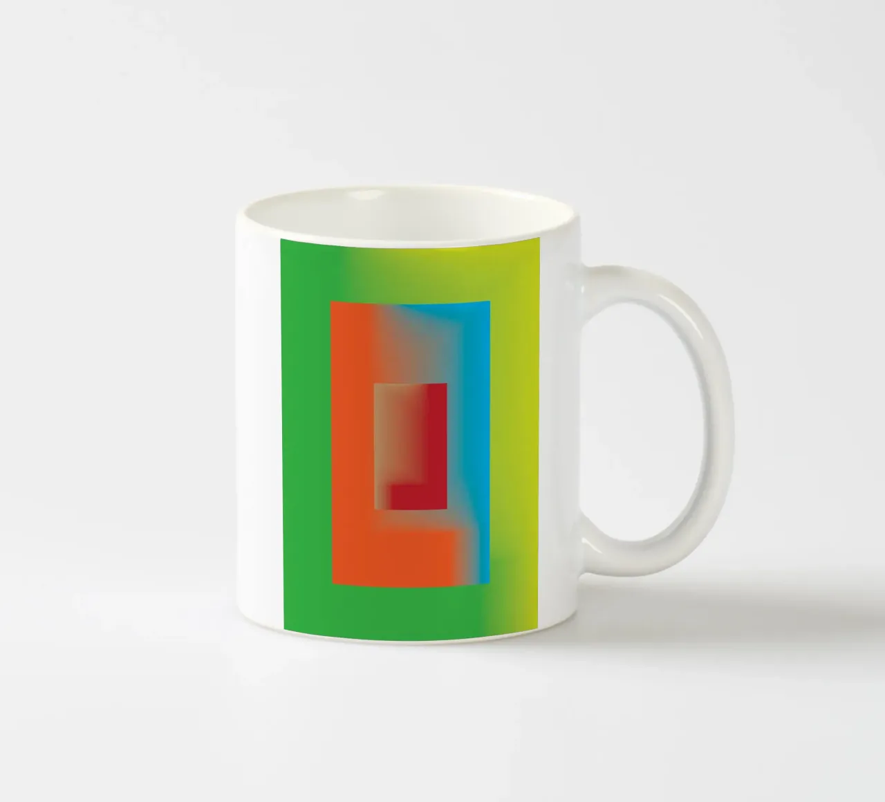 windows rectangle gradiation ceramic mug by Plumpz