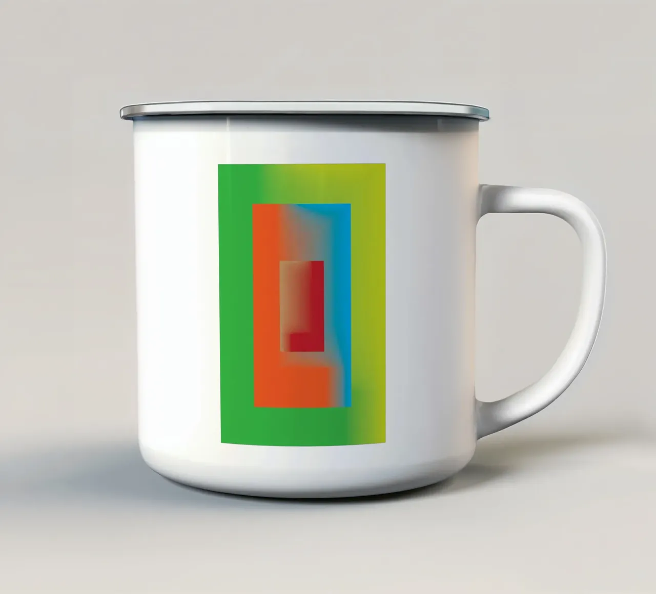 sfumatura del rettangolo delle finestre tazza in smalto da Plumpz