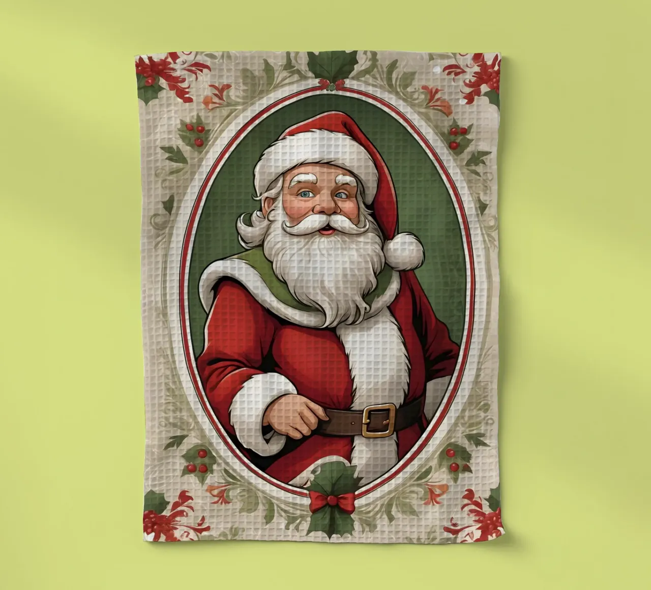 Babbo Natale canovaccio da cucina da Twinkle & Thread