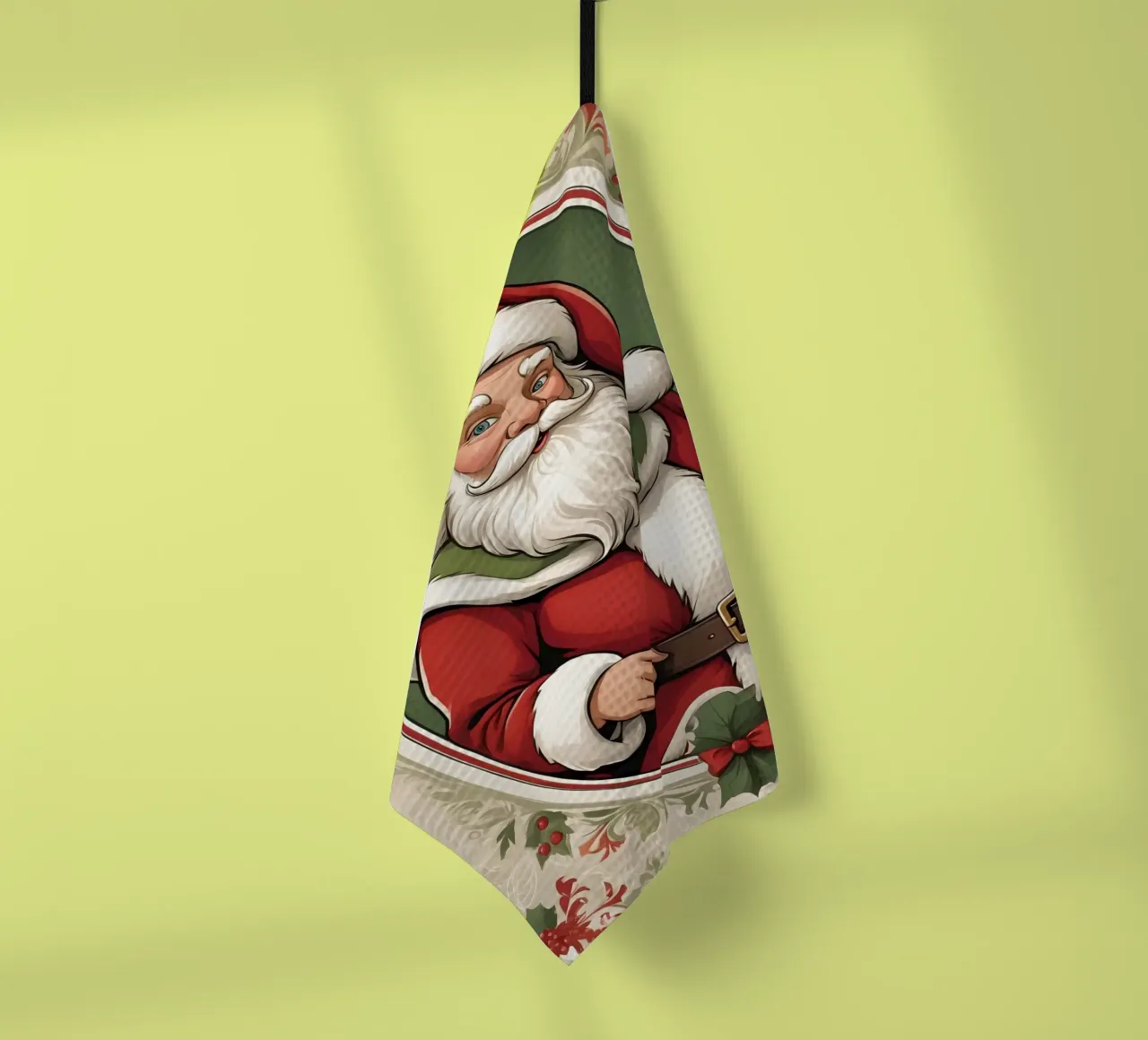 Babbo Natale canovaccio da cucina da Twinkle & Thread