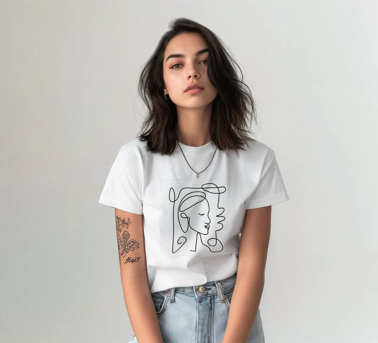 One Line Portrait 1 t-shirt da Flow Line