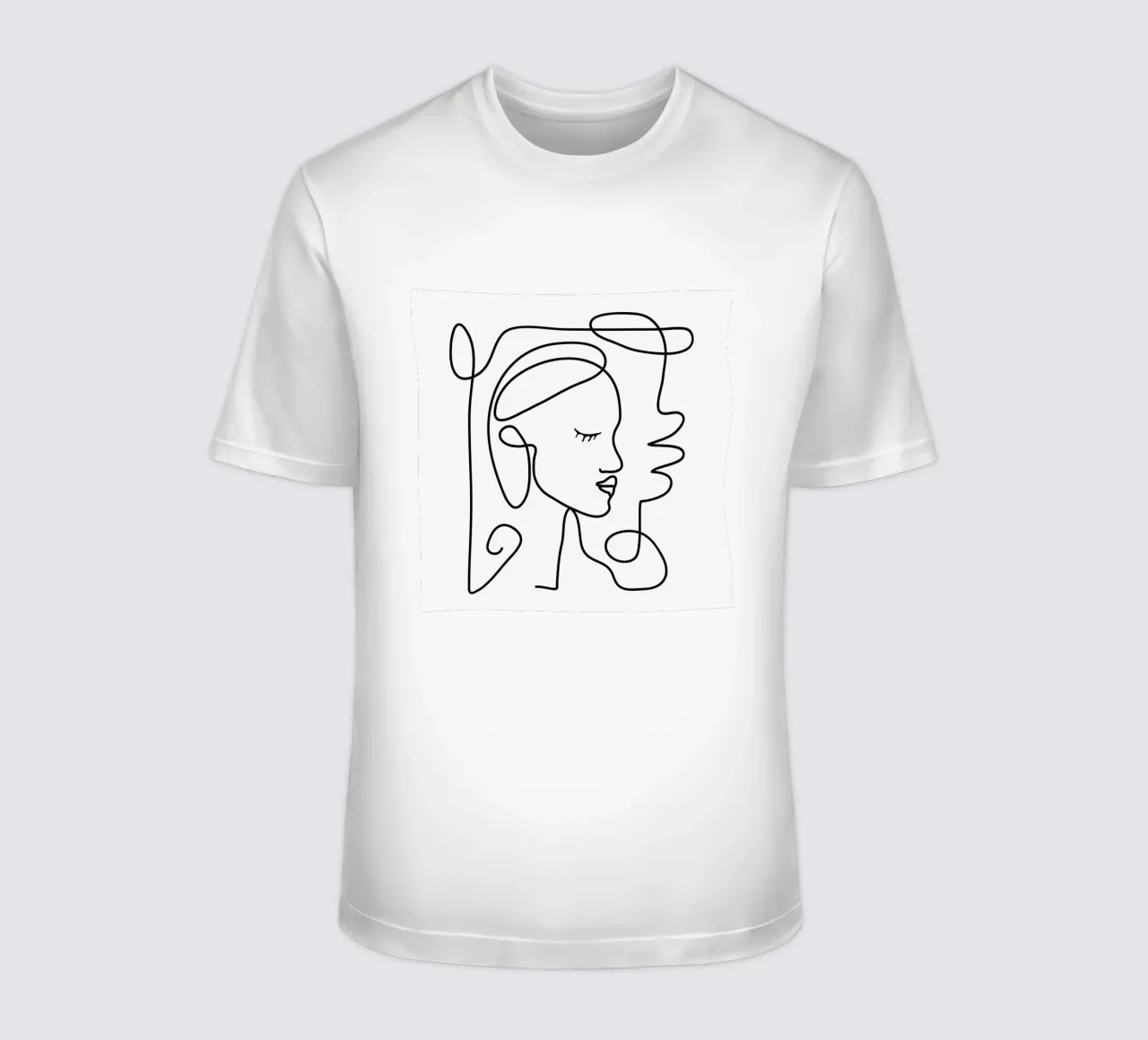 One Line Portrait 1 t-shirt da Flow Line