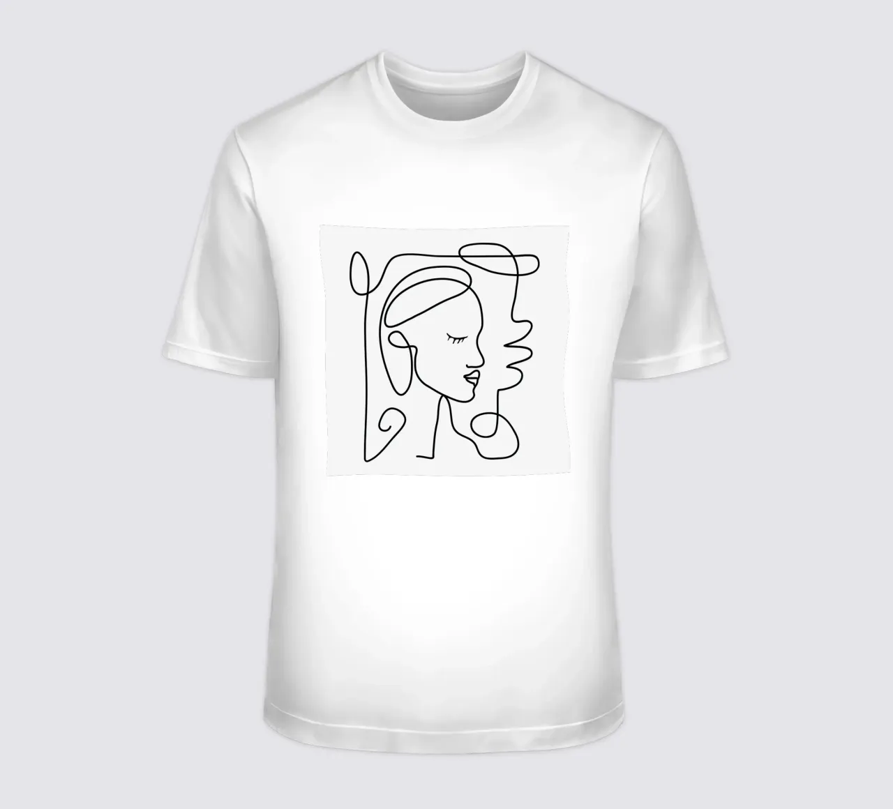 One Line Portrait 1 t-shirt da Flow Line