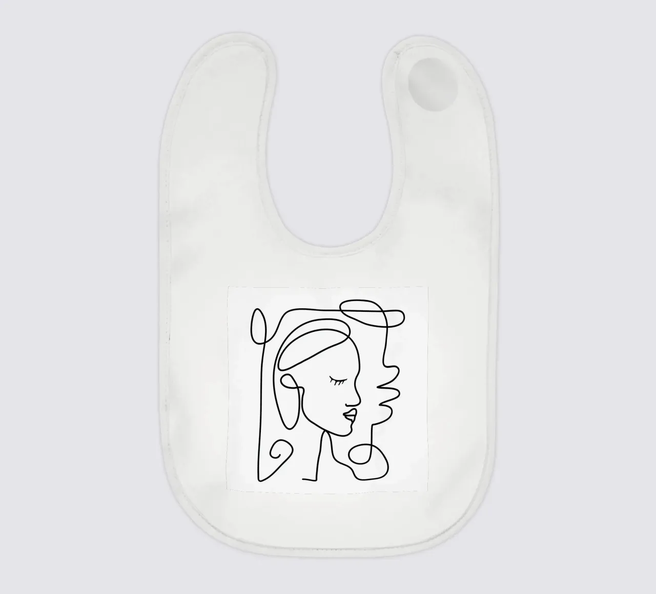 One Line Portrait 1 bavaglino da Flow Line