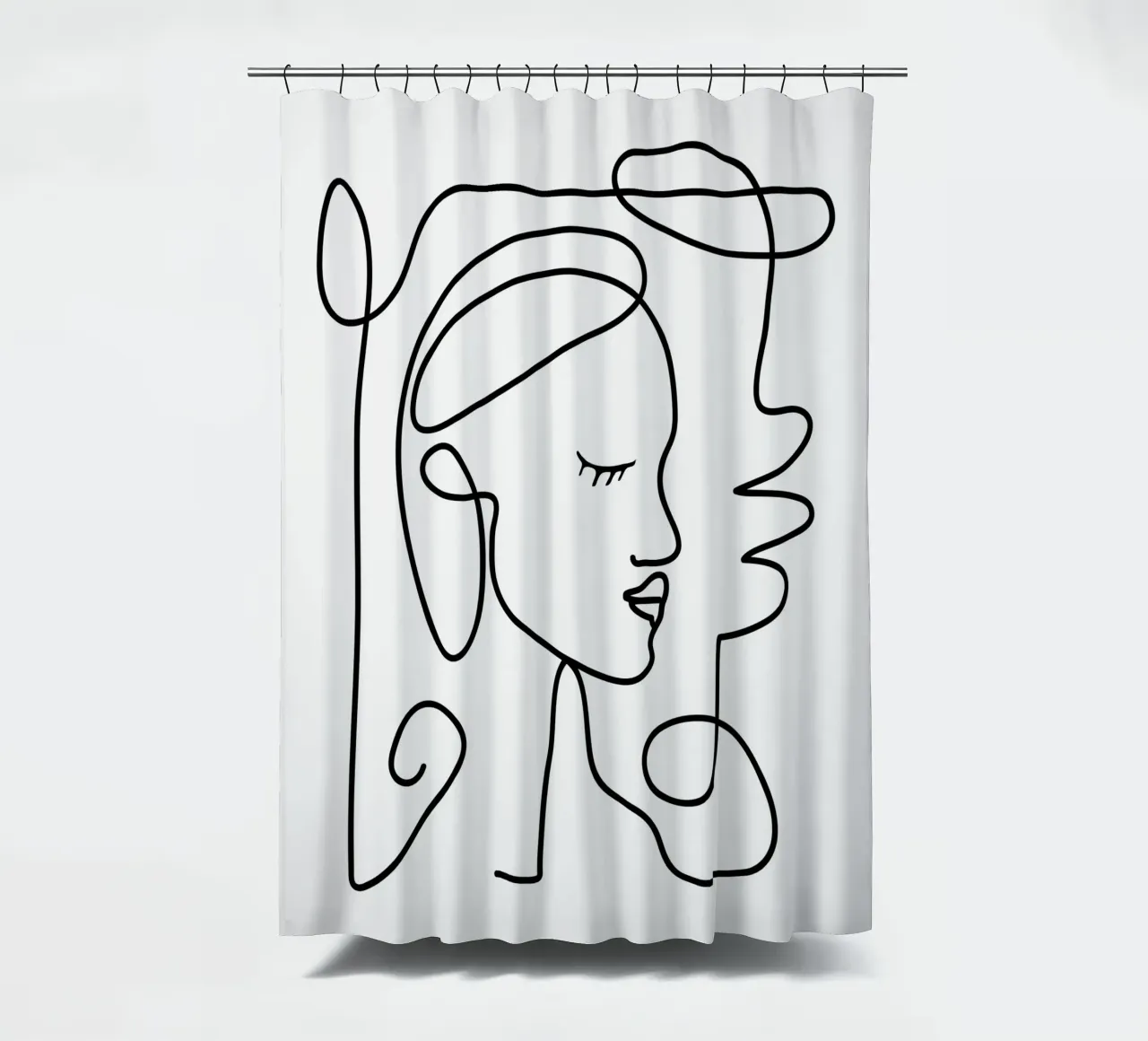 One Line Portrait 1 tenda da doccia da Flow Line