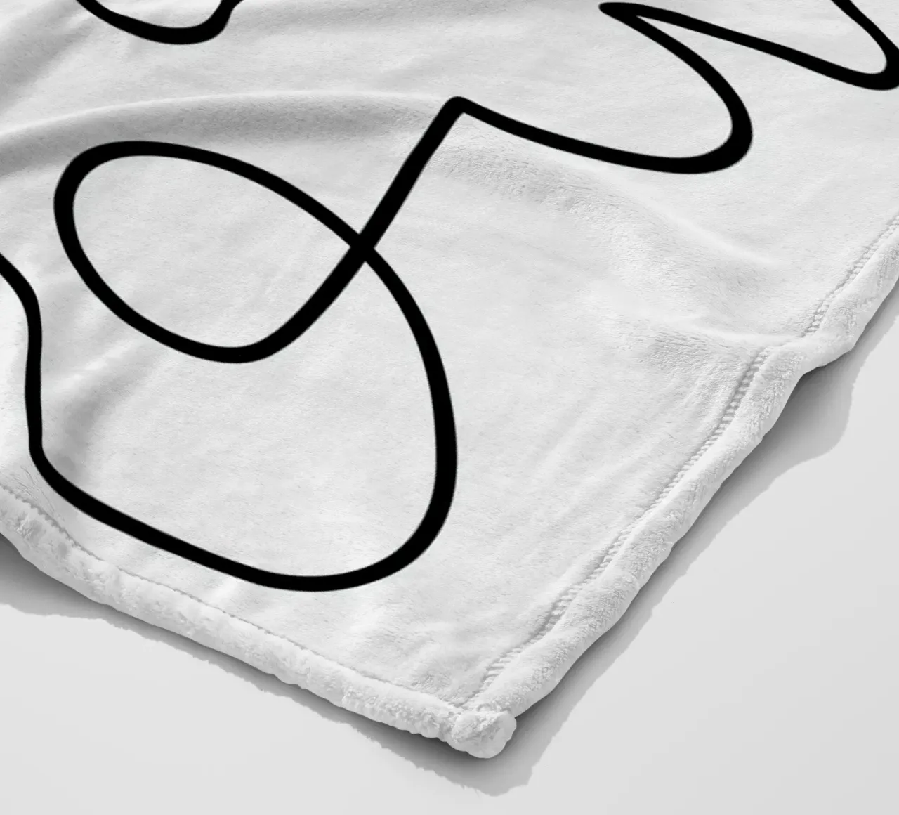 One Line Portrait 1 coperta in pile da Flow Line