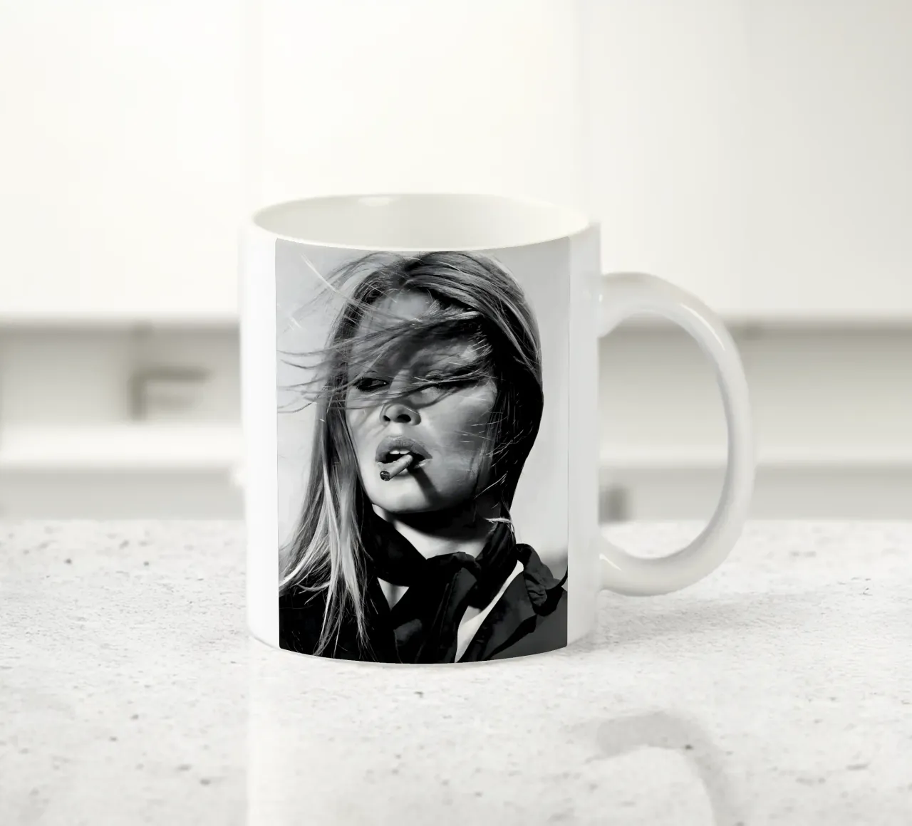 Un momento di fumo tazza in ceramica da vintage singer