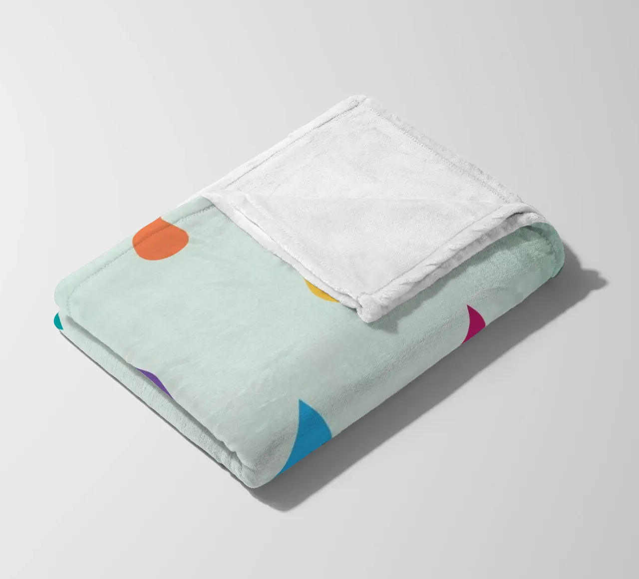 Gocce di pioggia arcobaleno coperta in pile da Kim Hubball Studio