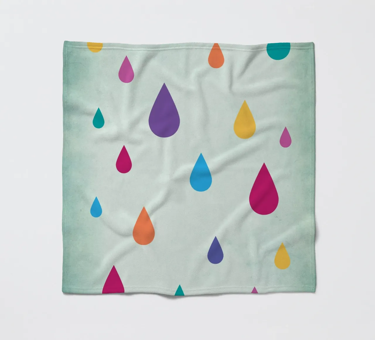 Gocce di pioggia arcobaleno coperta in pile da Kim Hubball Studio