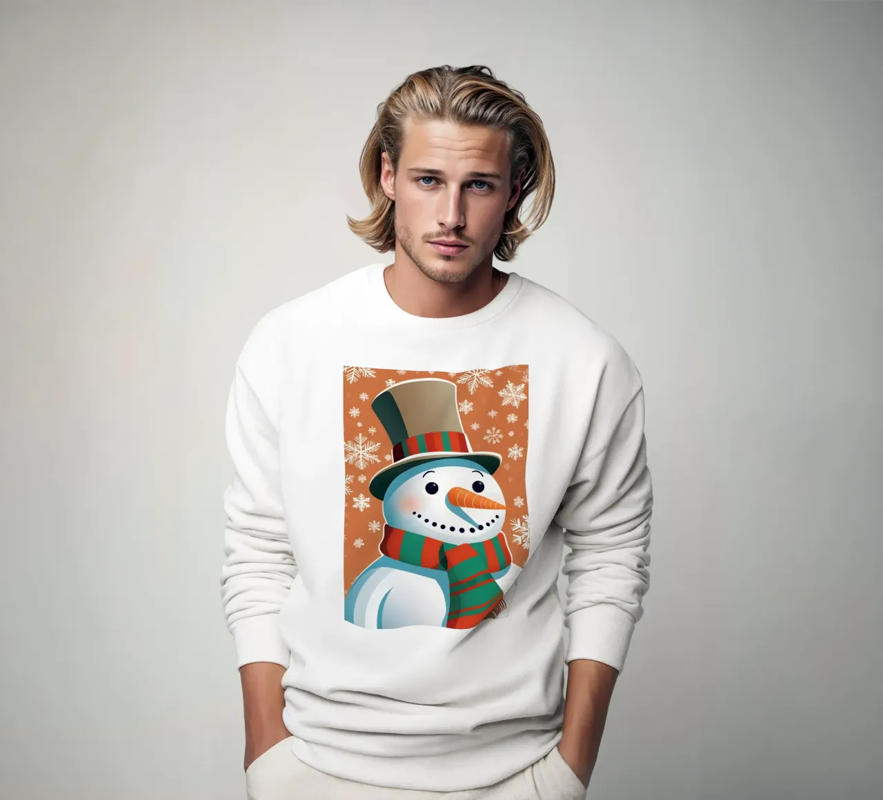 Pupazzo di neve di Natale felpa da Twinkle & Thread